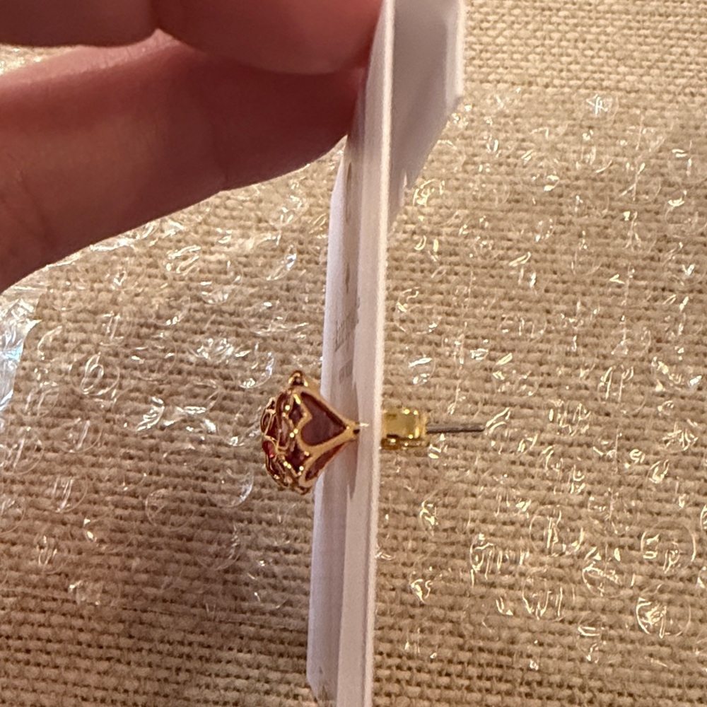 kate spade Ruby Something Sparkly Spade Studs/NWT - Picture 8 of 9